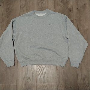 Alo Yoga Accolade Crewneck Sweatshirt Pullover Heather Grey Size Small Women's